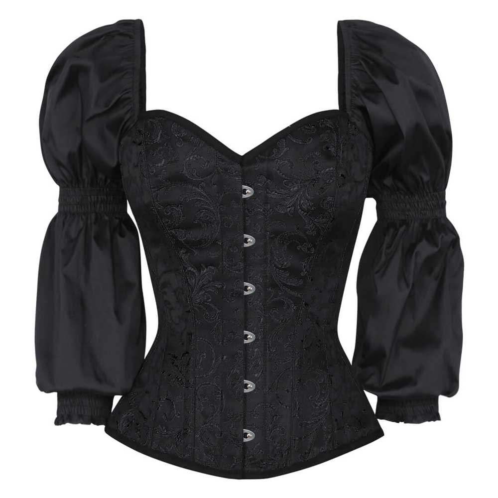 Attitude Corsets - Ailindir Overbust korset - Zwart